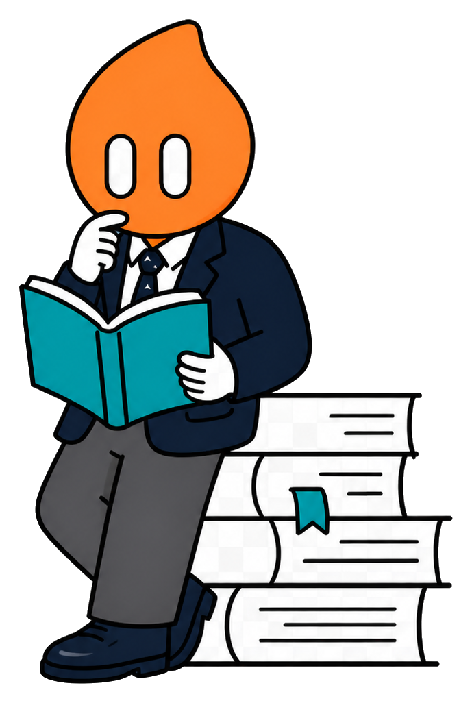 The Study Concept student reading beside a stack of books